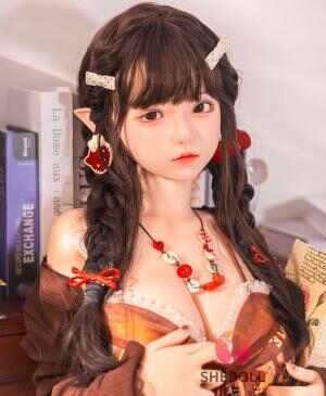 SHEDOLL 艾琳 145cm精灵书姬 · G杯蕾丝森女裙｜减重温感体+精灵耳｜异世界幻想伴侣